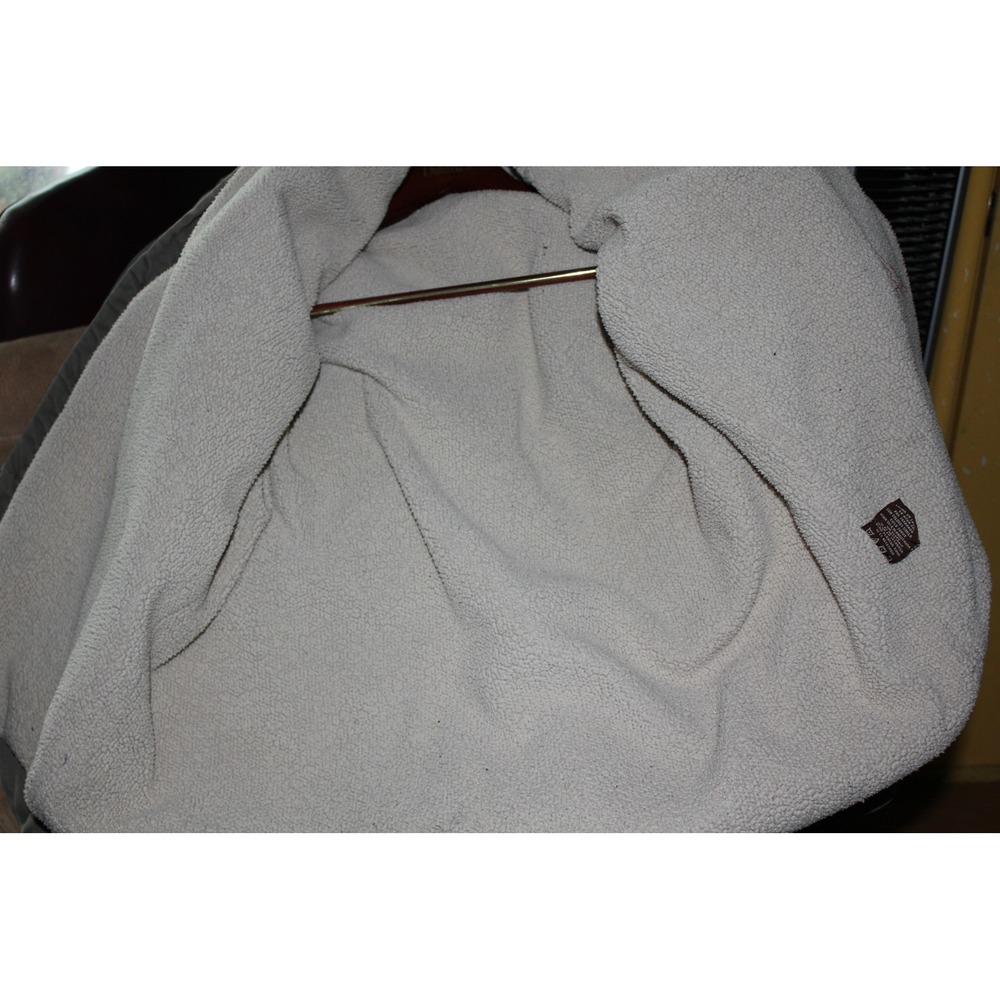 Levi's Sherpa Lined Work Shirt Jacket SZ XL Gray Workwear‎ Utility Chore Coat - Picture 9 of 10